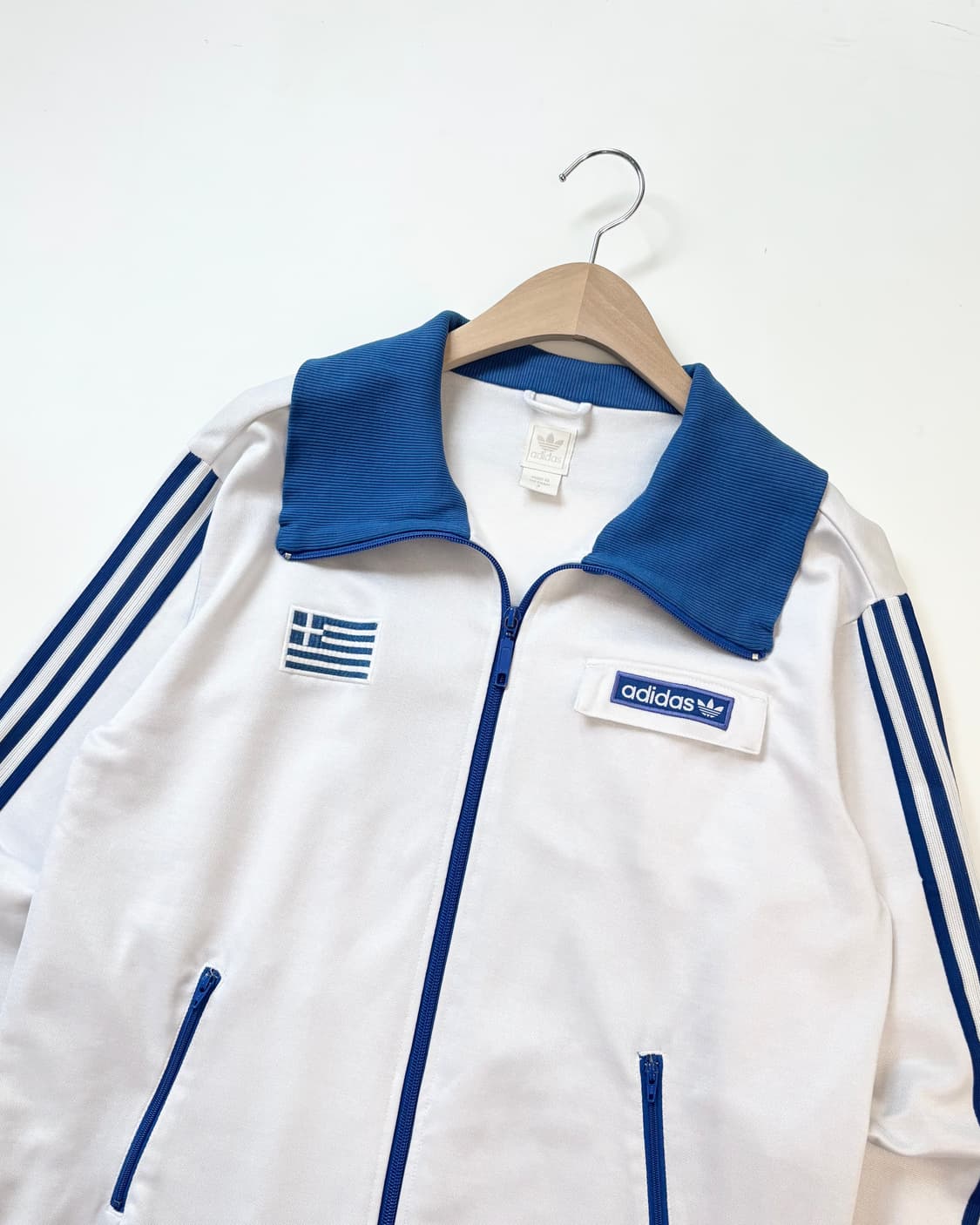 Adidas 아디다스 화이트블루 그리스 트랙탑 상품이미지2