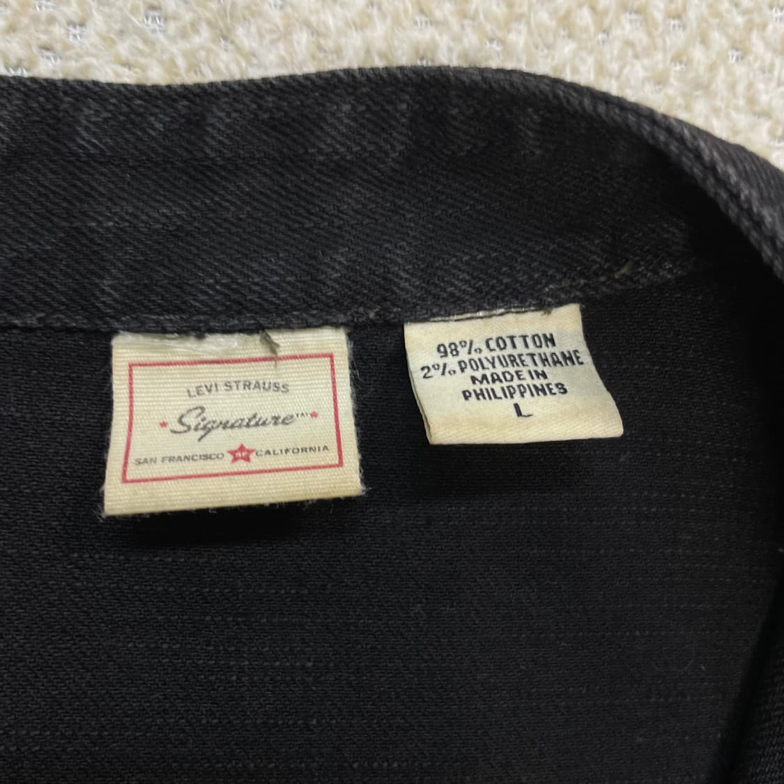 리바이스 우먼스 버튼 워시드 블랙 데님 자켓 상품이미지5