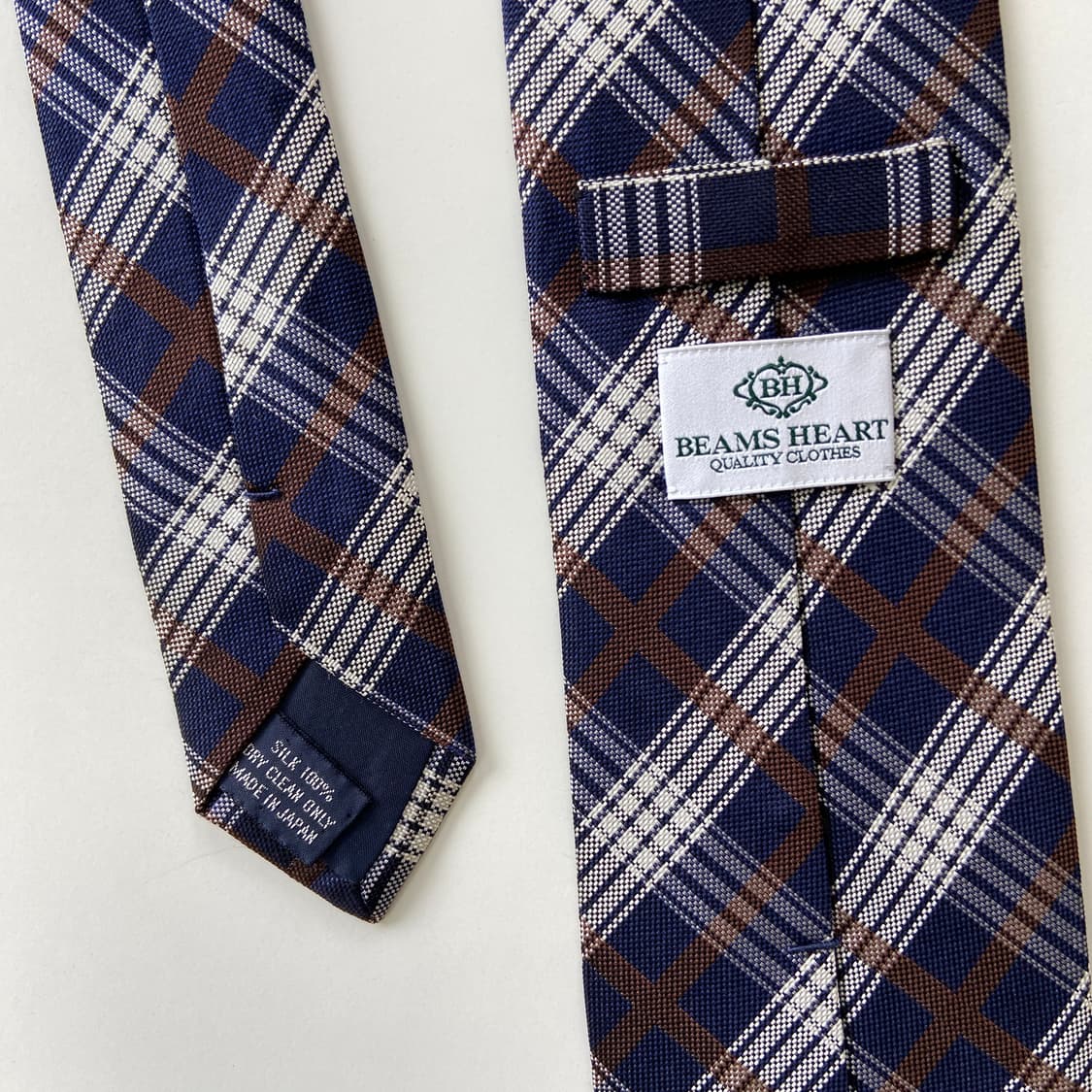 빔즈하트 (BEAMS HEART) 정품 명품 넥타이 7.8cm 상품이미지5