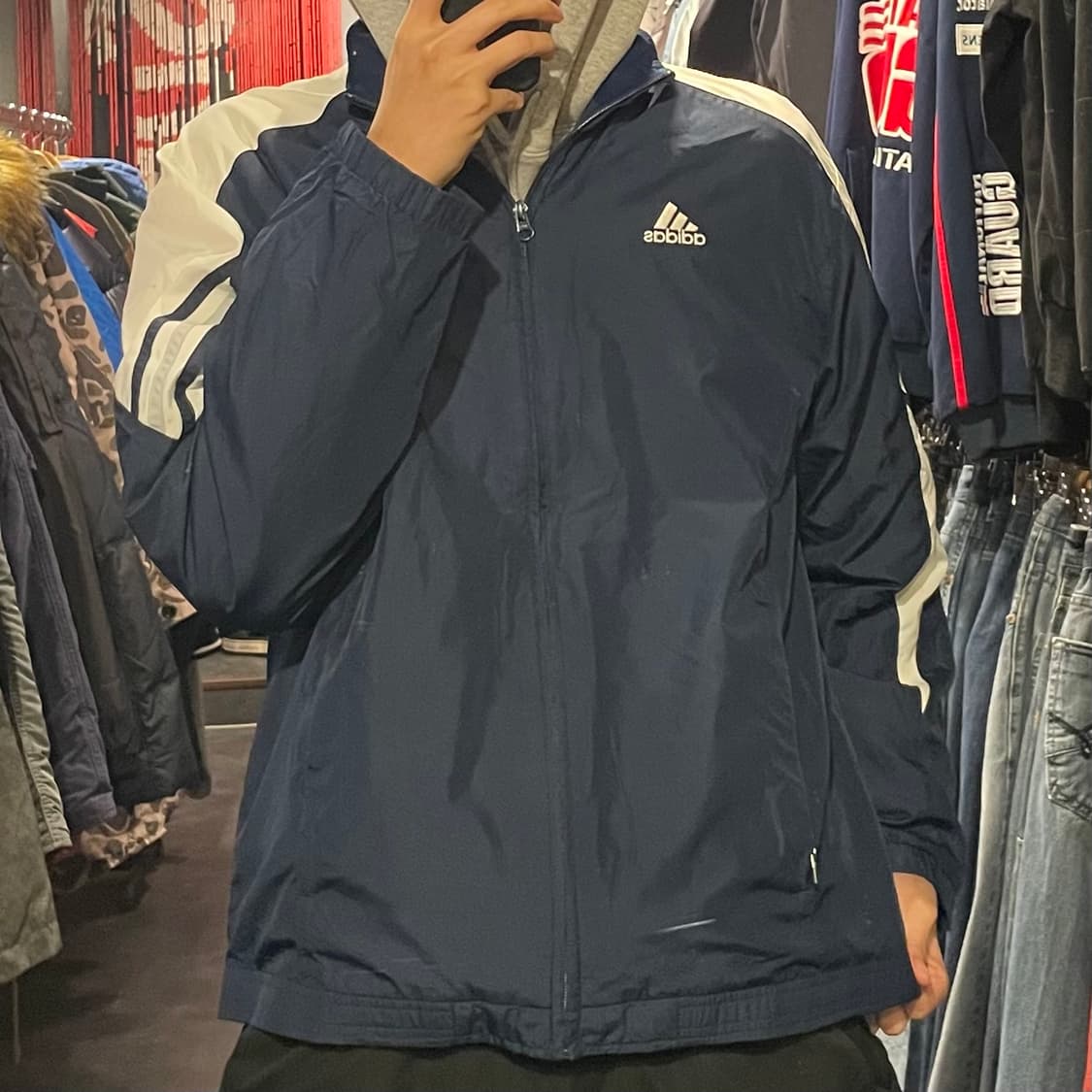 [IM] adidas 아디다스 블루 바람막이 상품이미지2
