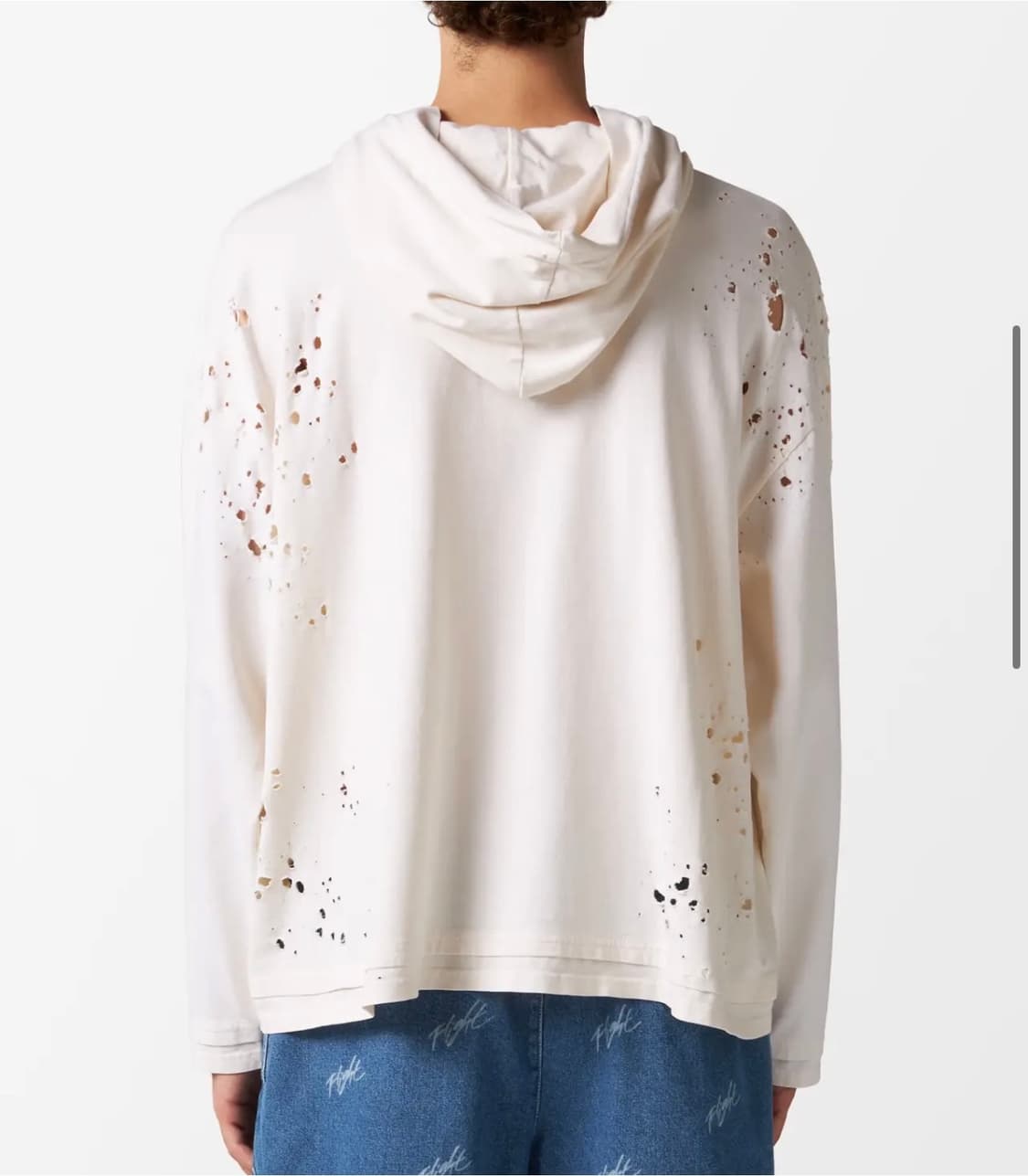 [xl] PDF distroyed hoodie pink 상품이미지3