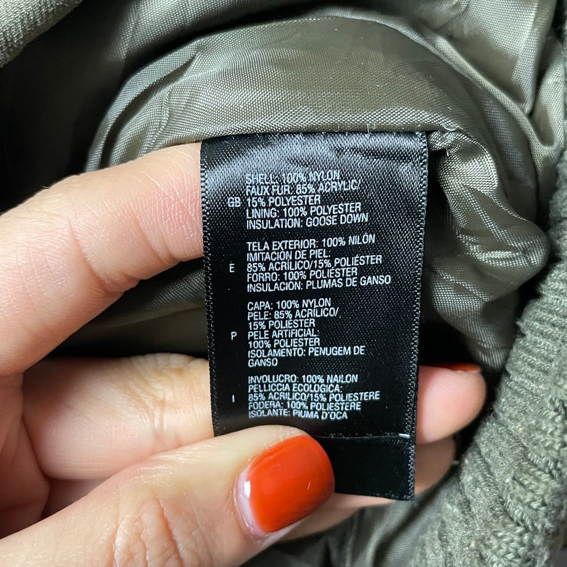 THE NORTH FACE 노스페이스 카키 구스다운 패딩 A00463 상품이미지10