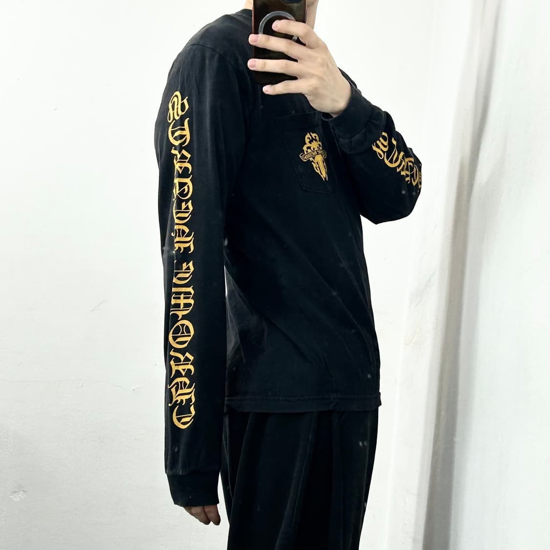 크롬하츠 대거 레터링 롱스리브 상품이미지3