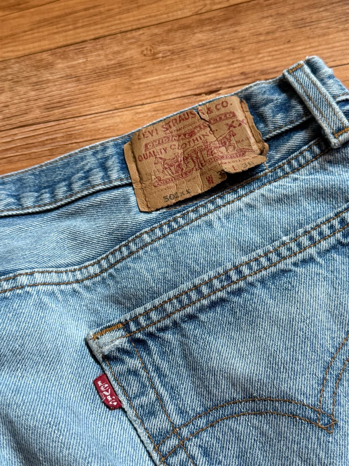 90s USA 리바이스 501xx 38(44cm) 상품이미지3