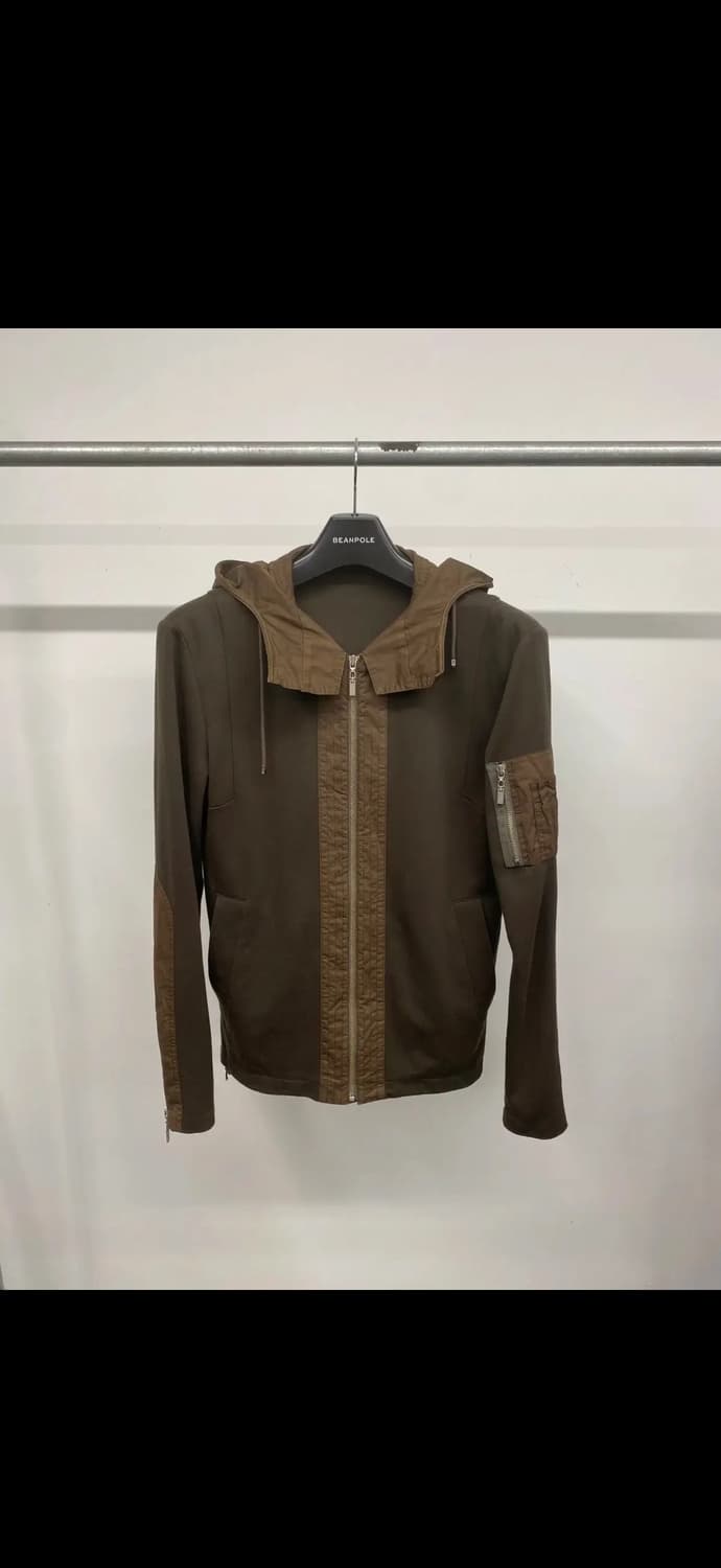 솔리드옴므 00s 하이넥 엘보 패치 집업 후드 후디 점퍼 상품이미지1