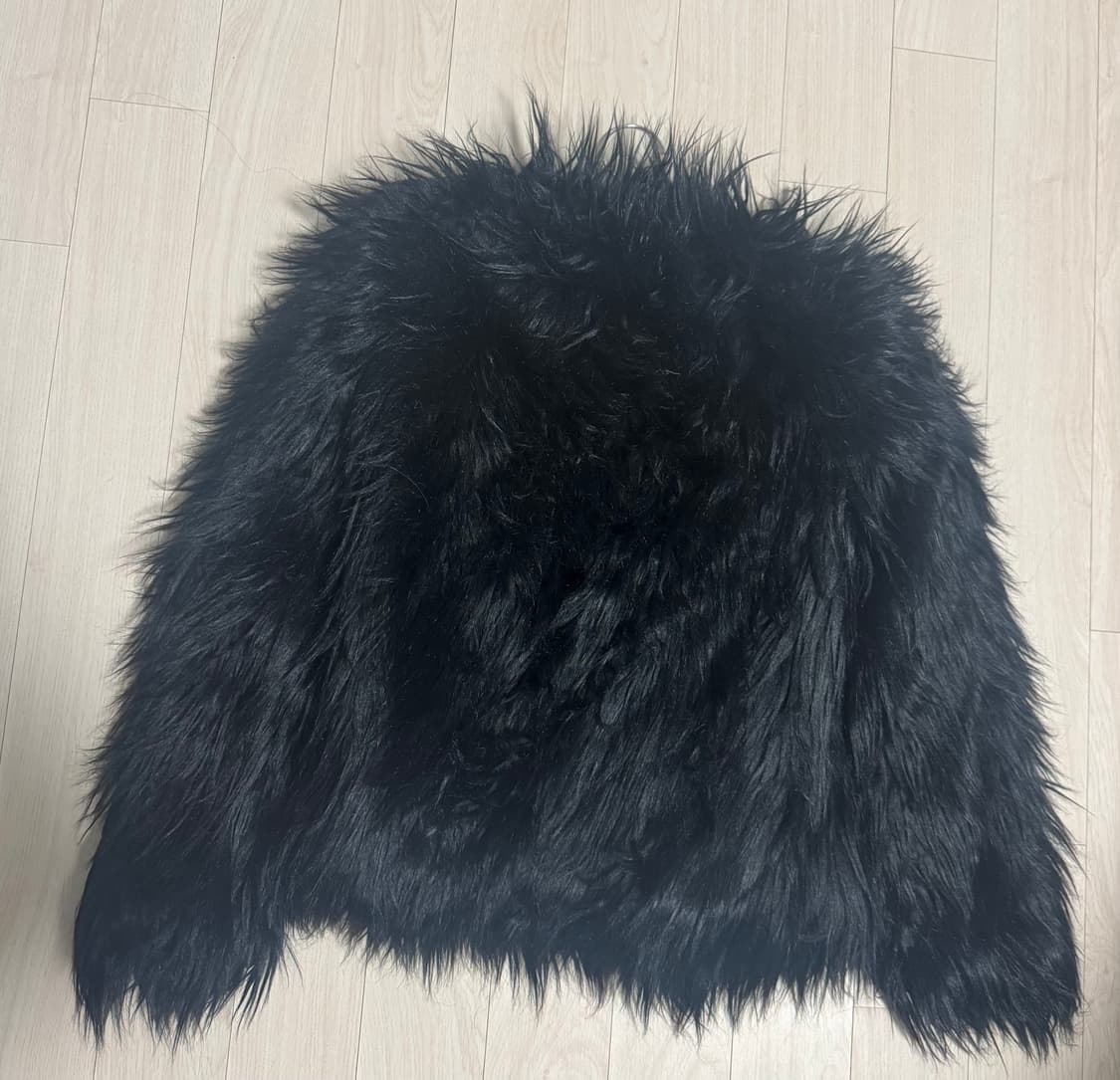 빈티지 블랙 퍼 자켓 상품이미지2