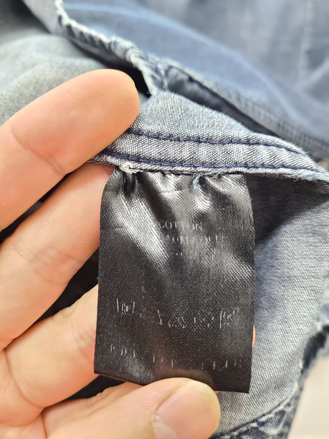 필립플레인 레더 포켓 데님 셔츠 상품이미지5