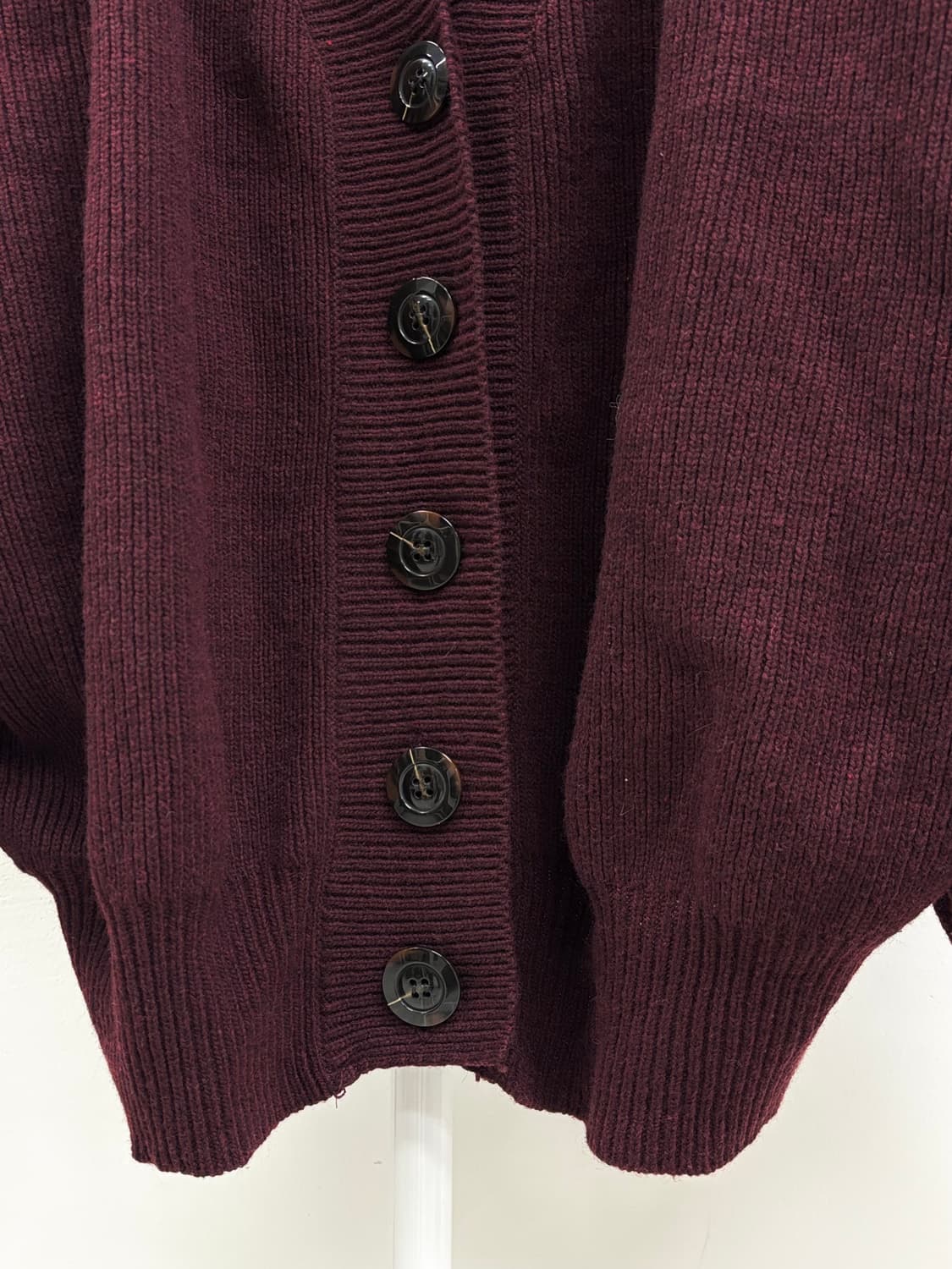 빈티지 버건디 가디건 상품이미지7