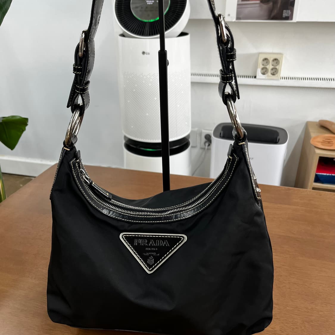 프라다 나일론/레더 호보백 상품이미지2