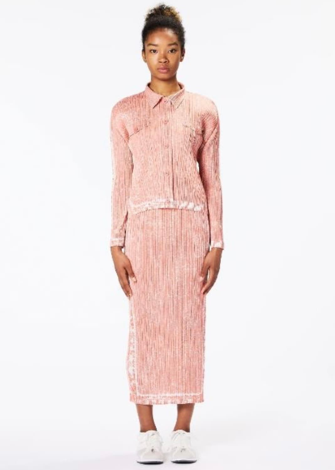 플리츠플리즈 트레일 데님 스커트  상품이미지7