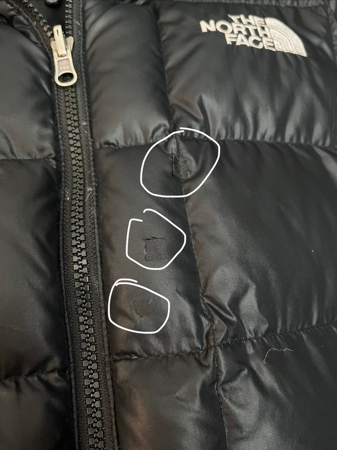 노스페이스 600 퀄팅 패딩 블랙 [XL]  상품이미지7