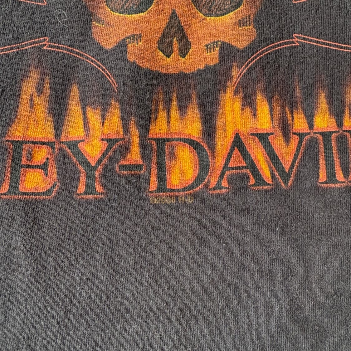 할리데이비슨 미국 생산 블랙 플레임 긴팔 티셔츠 상품이미지6