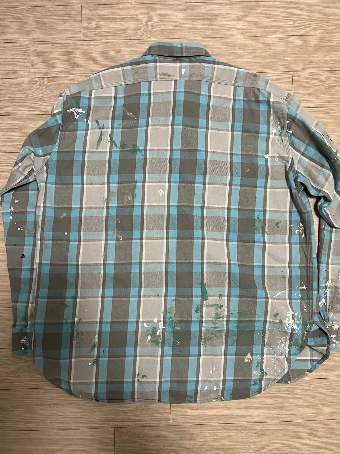 바우와우bowwow 25FW 페인팅 플란넬 셔츠 XL 상품이미지2