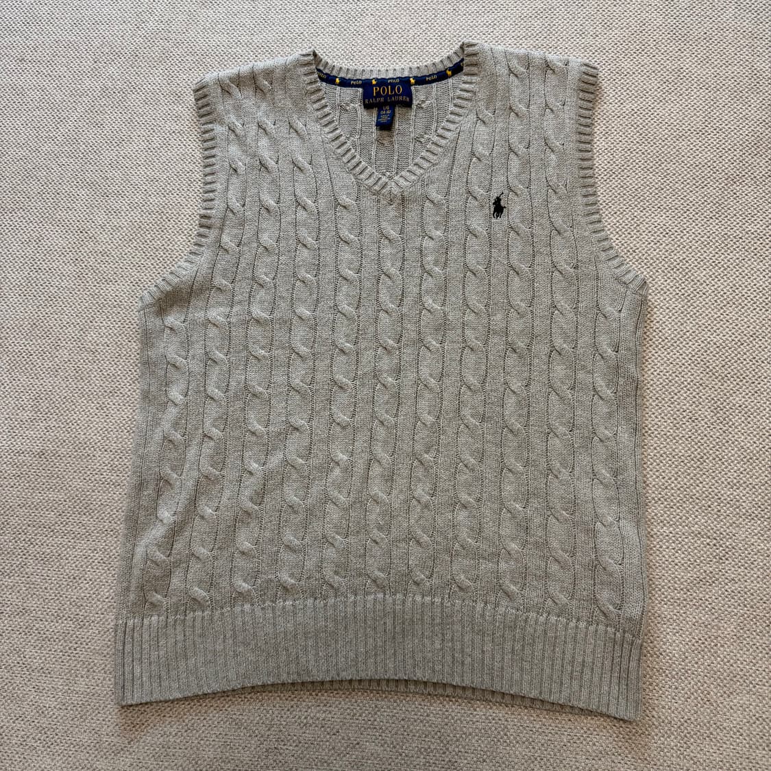 폴로 랄프로렌 케이블 니트 조끼 상품이미지1