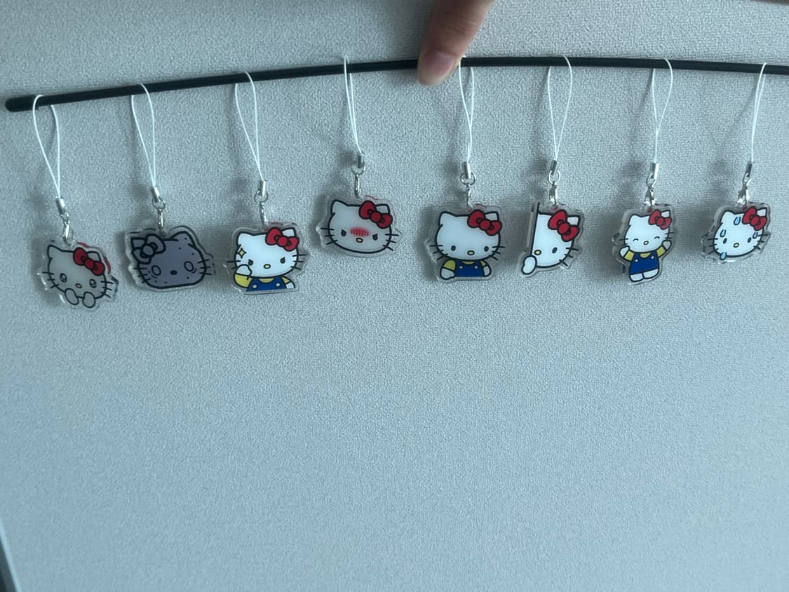 산리오 헬로키티 아크릴 키링 8개 일괄 판매 상품이미지3