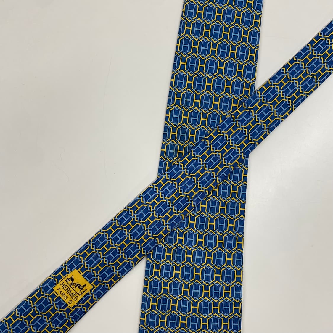 에르메스(HERMES) H모노그램 명품 정품 넥타이 상품이미지4
