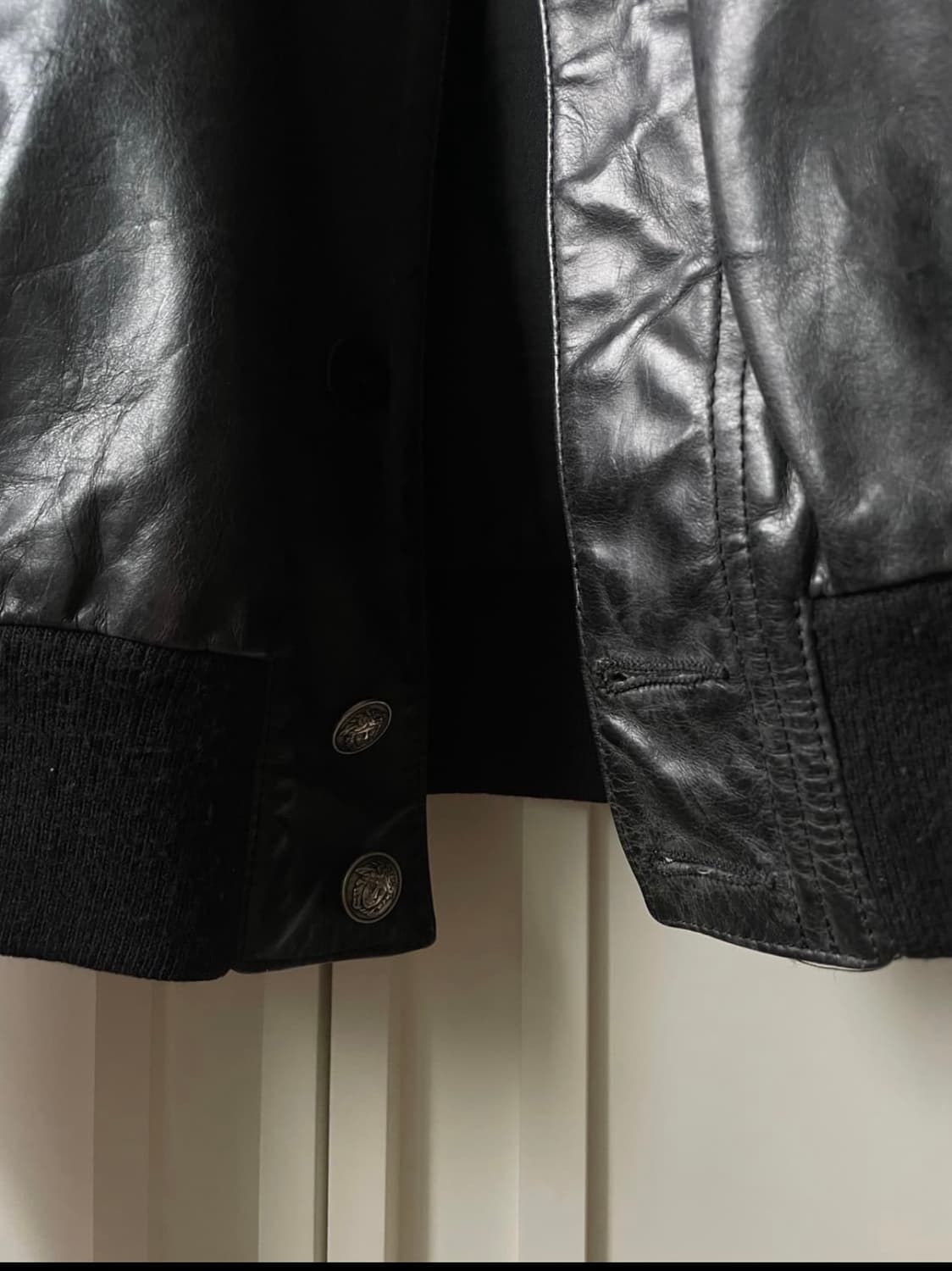 Versace Archive Leather Jacket 상품이미지3