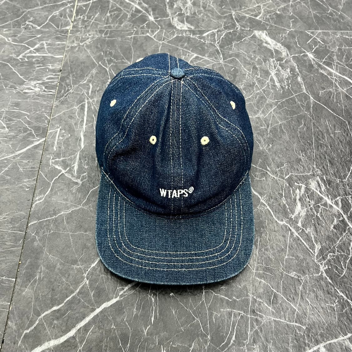 더블탭스 T-6H 인디고 데님 캡 상품이미지1