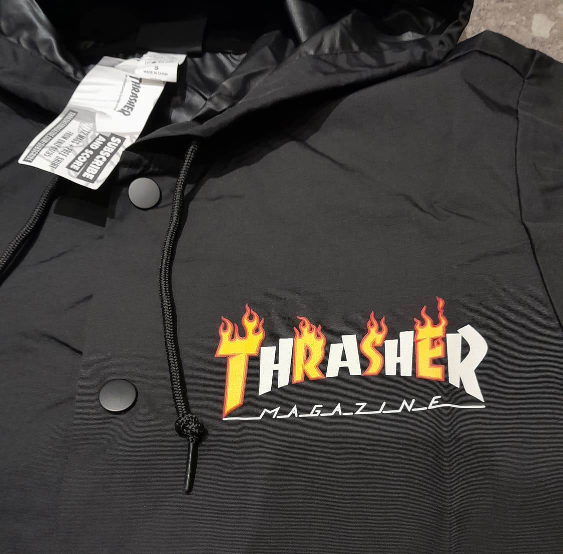 💥(새상품) 트레셔 코치후드 자켓 블랙 (S)  상품이미지5