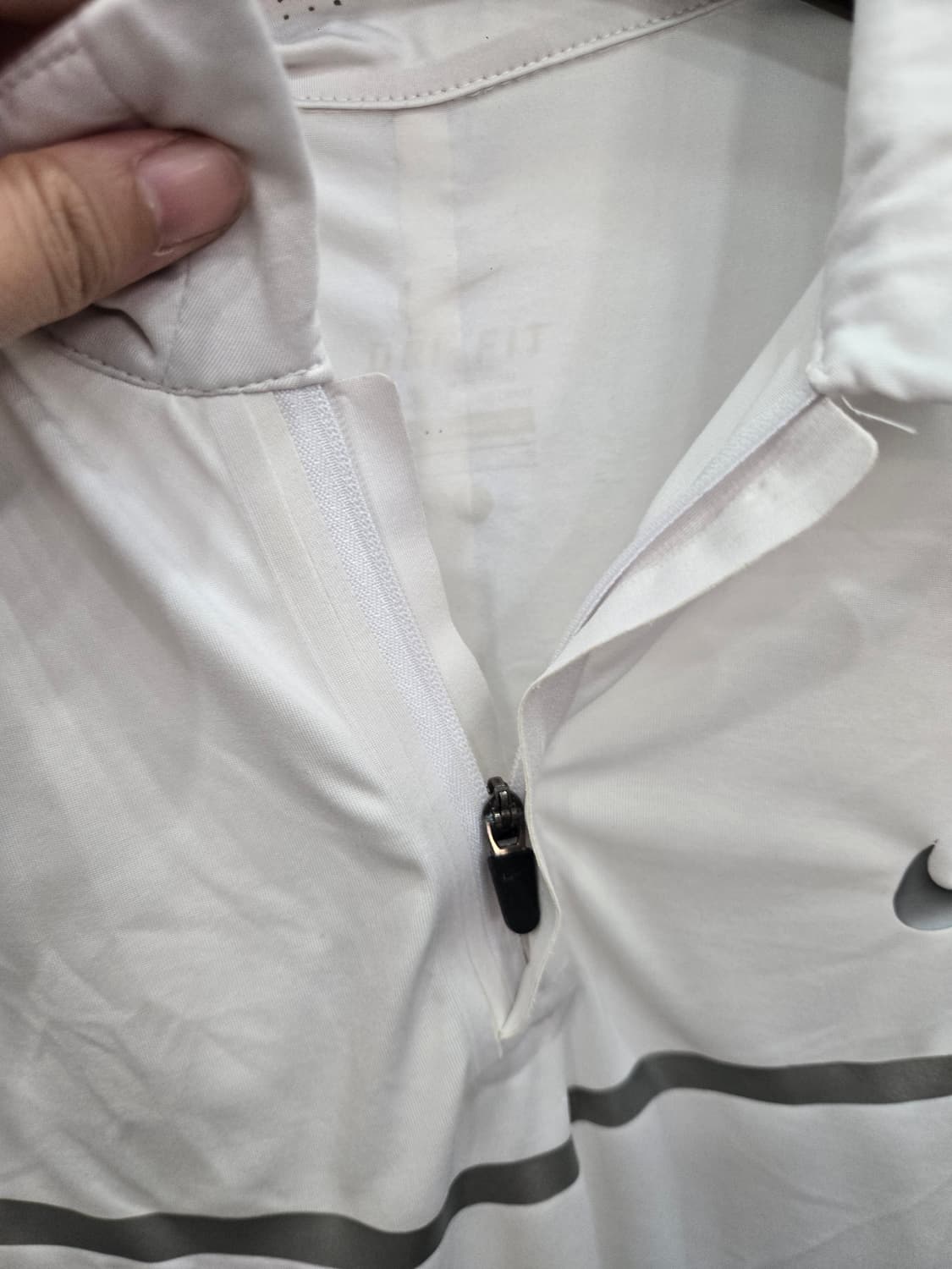 100,L )) NIKE 나이키 카라 반팔티셔츠! 지퍼형~ 상품이미지3