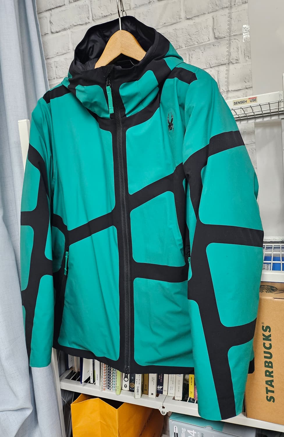 스파이더 후드집업 남성패딩 100 맨즈라인 워크 패딩자켓 XD48 상품이미지2