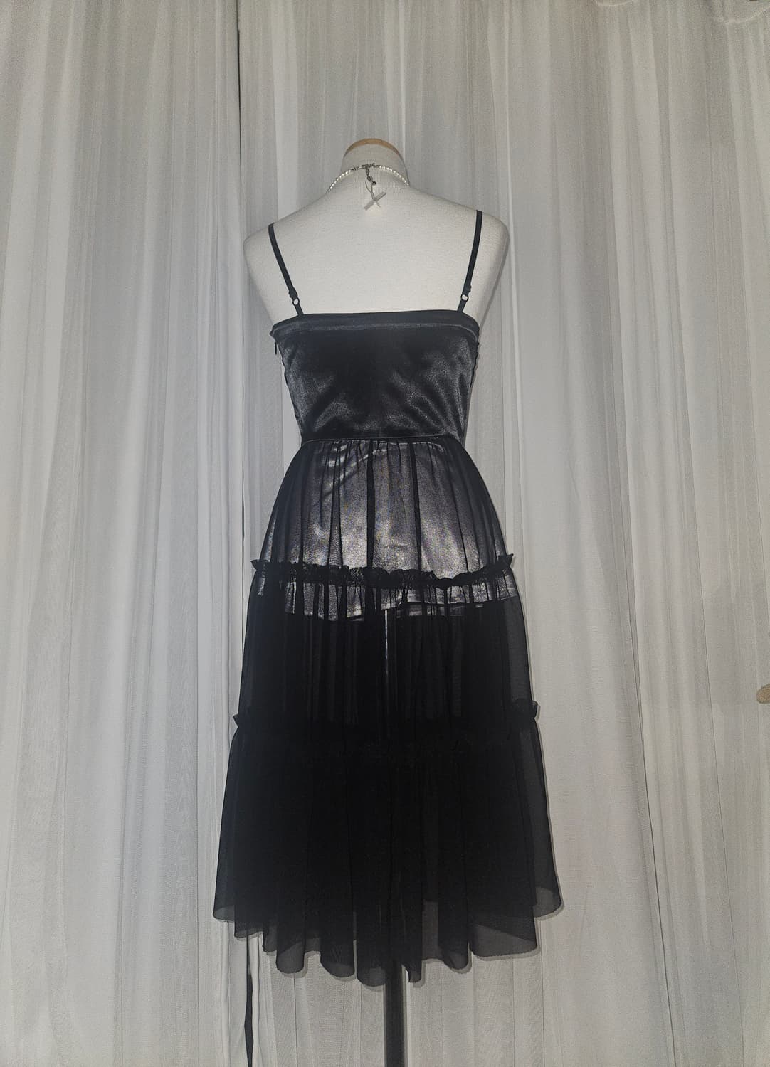 빈티지 공겜여주 히메 리본 퍼플 드레스 상품이미지3