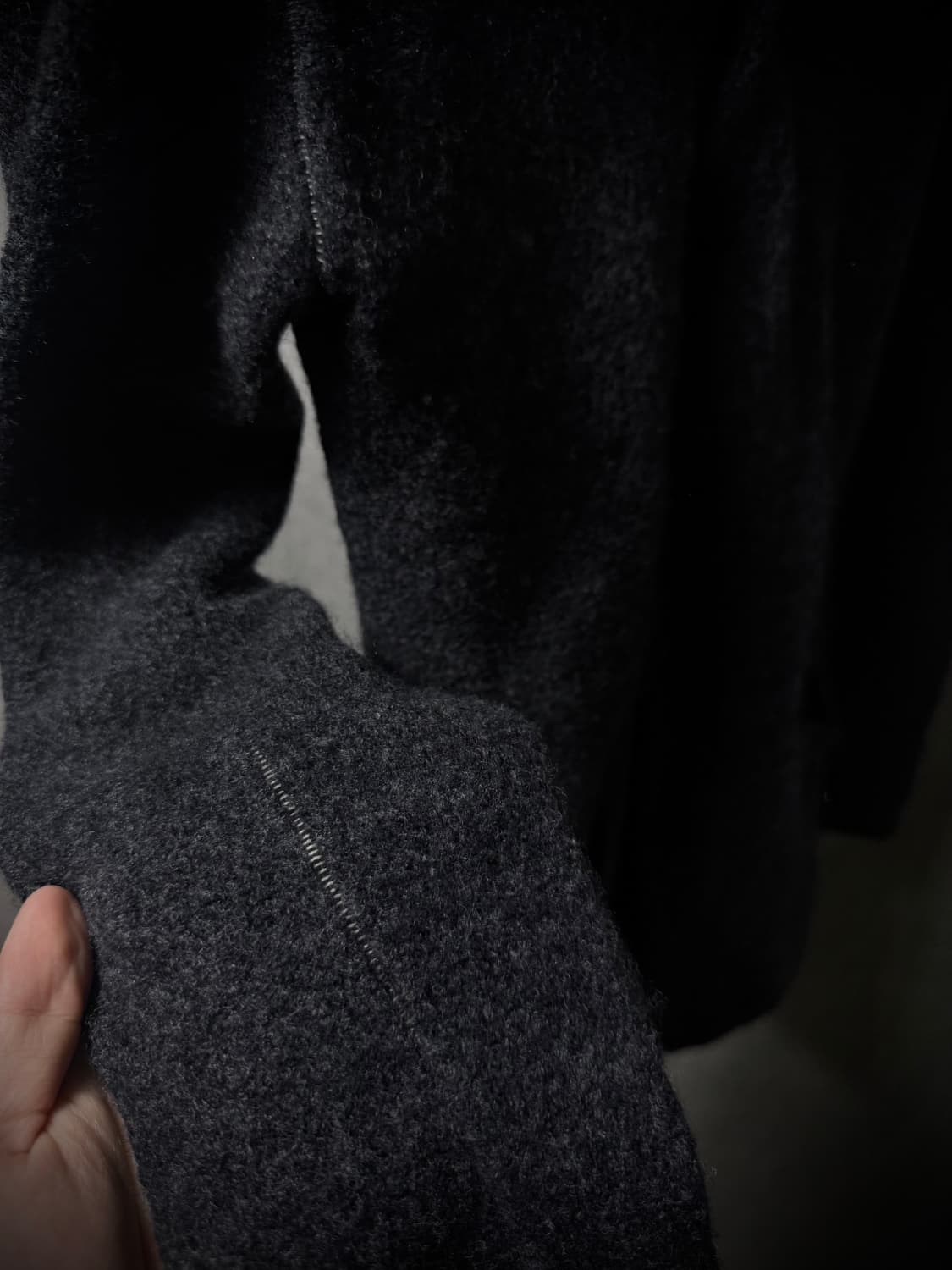 KLASICA Reversed Seam Wool Cardigan 상품이미지6
