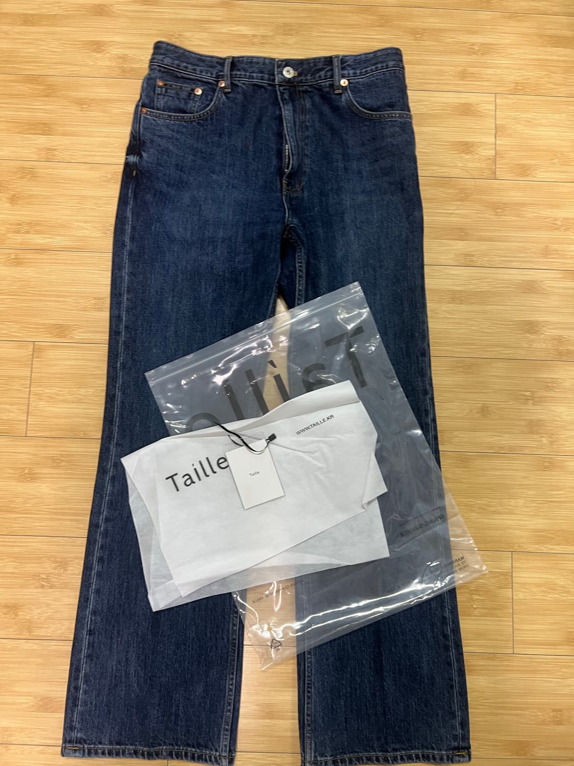 2)타일레 CALI WASH DENIM TROUSERS OIL BLUE 상품이미지3