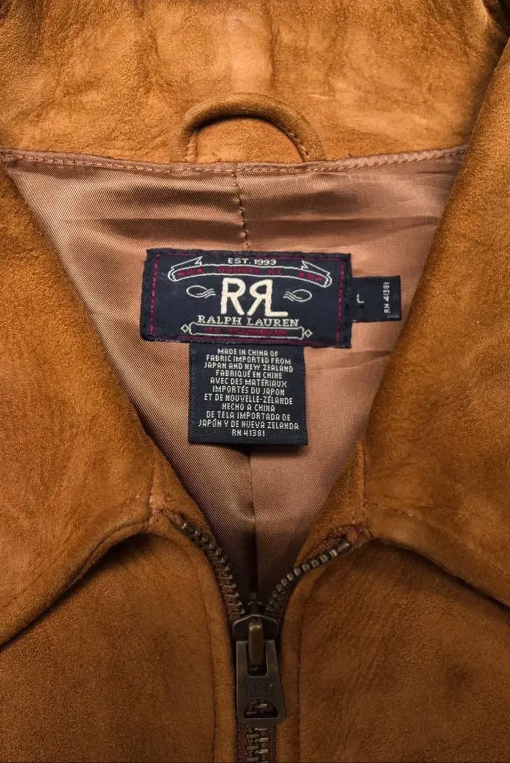 더블알엘 웨스턴 스웨이드 코트 L사이즈 상품이미지4