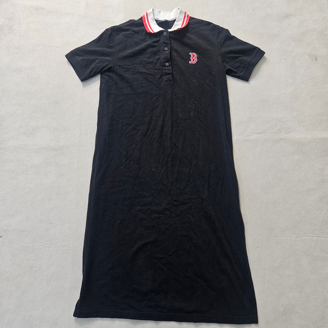 S MLB 여성 롱 피케 원피스 0401Y 상품이미지1