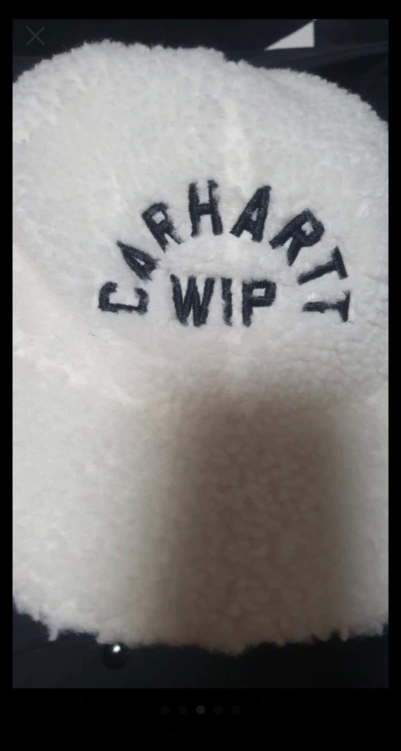 뽀글이 칼하트 양털캡모자 화이트 상품이미지5