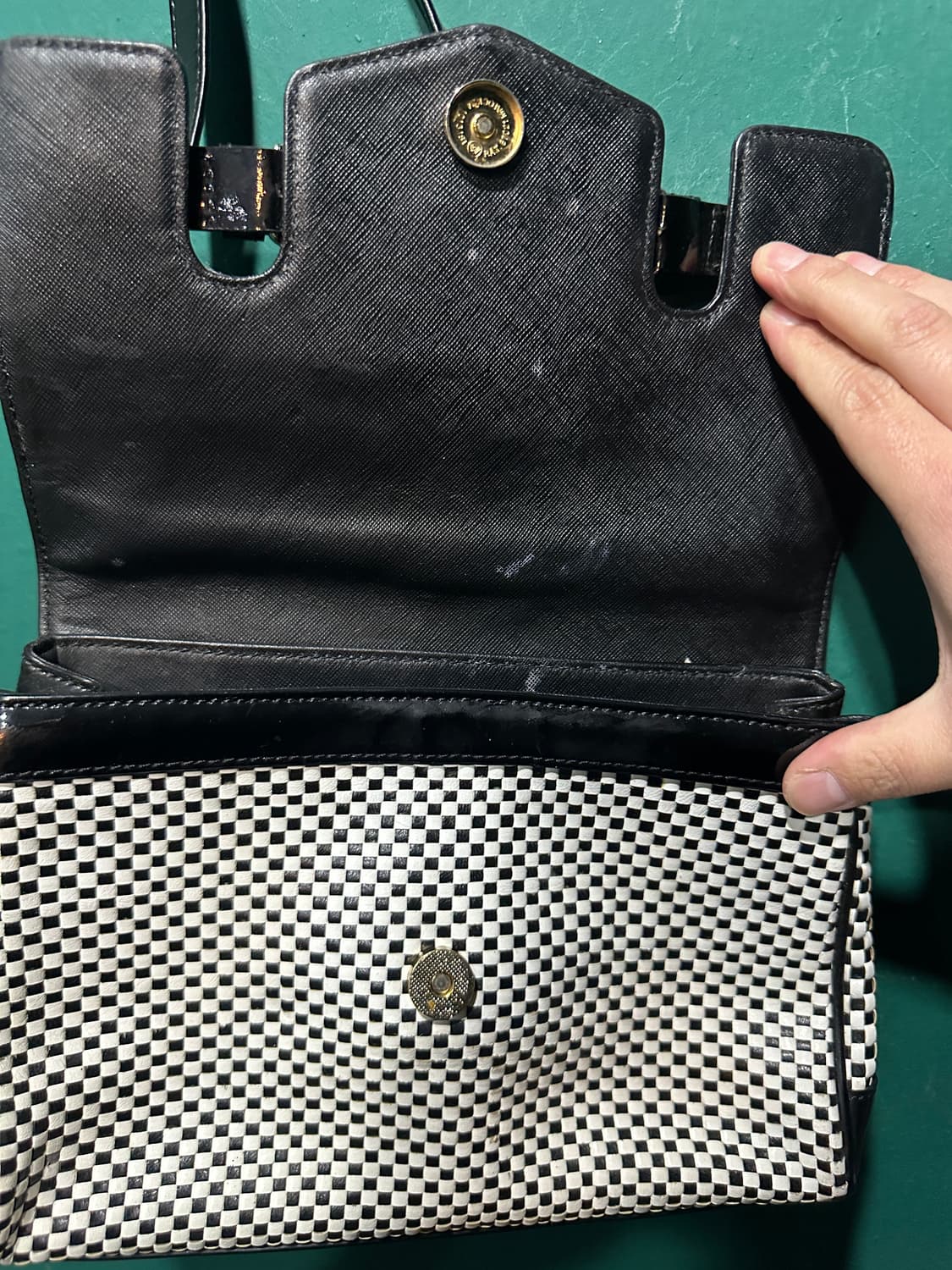 발렌시아가 체커보드 숄더백 상품이미지7