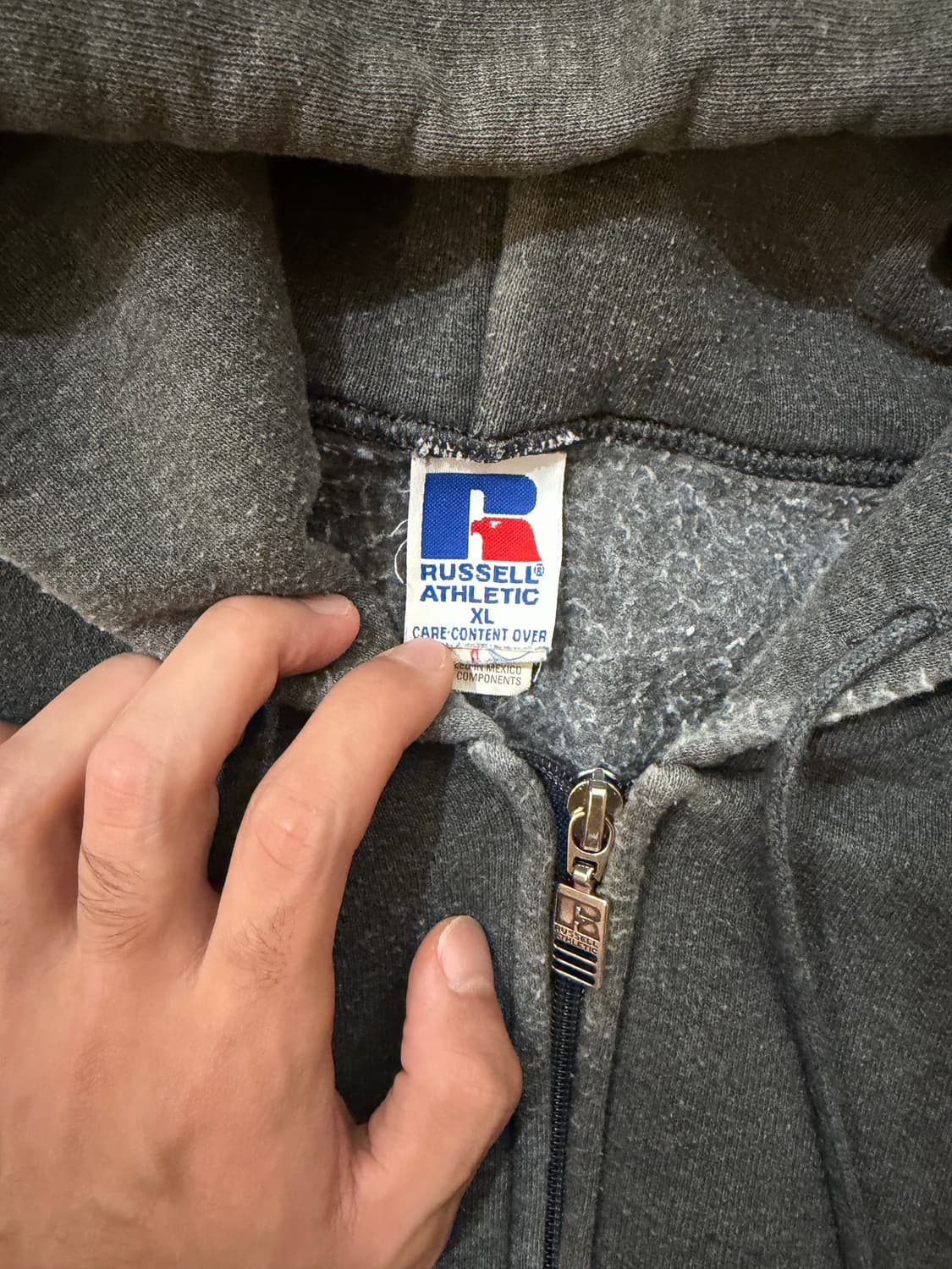 90s 러셀 후드집업 XL 상품이미지2