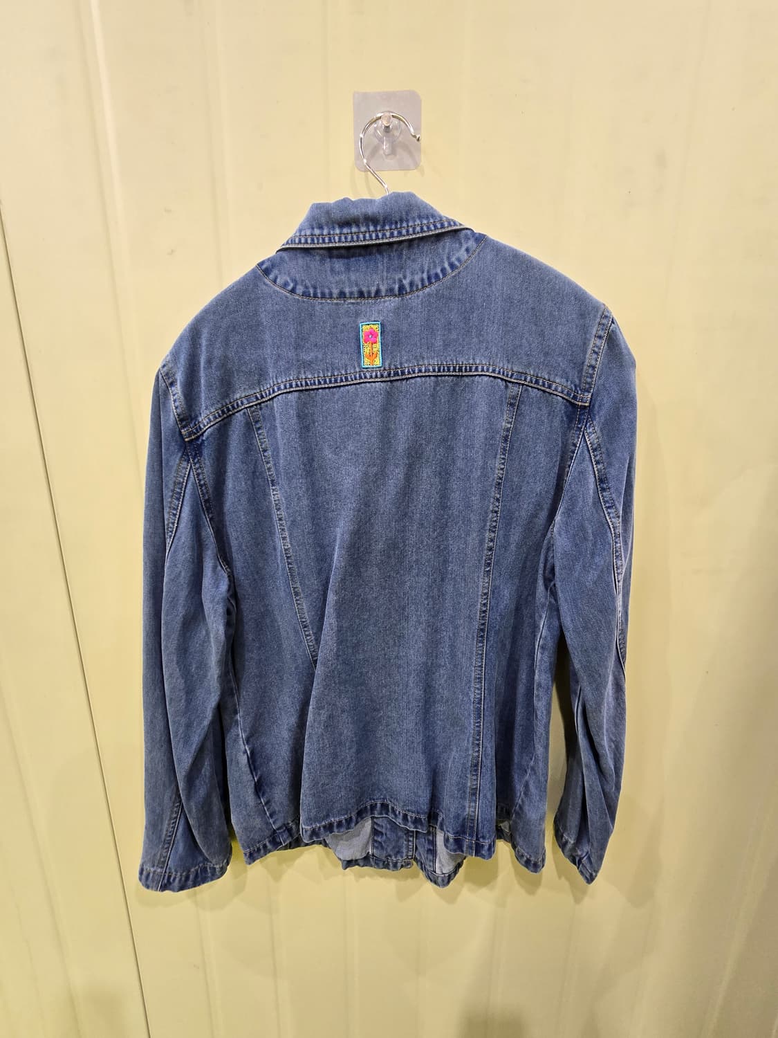 화이트호스 플라워 자수 데님 자켓 상품이미지2