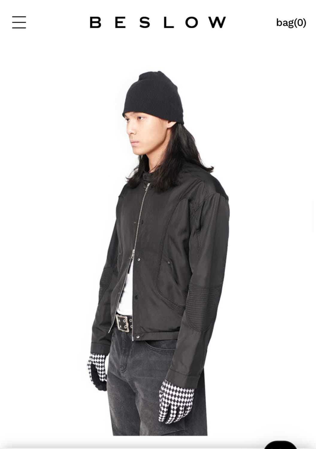 비슬로우 퍼플 나일론 레이서 자켓 상품이미지3