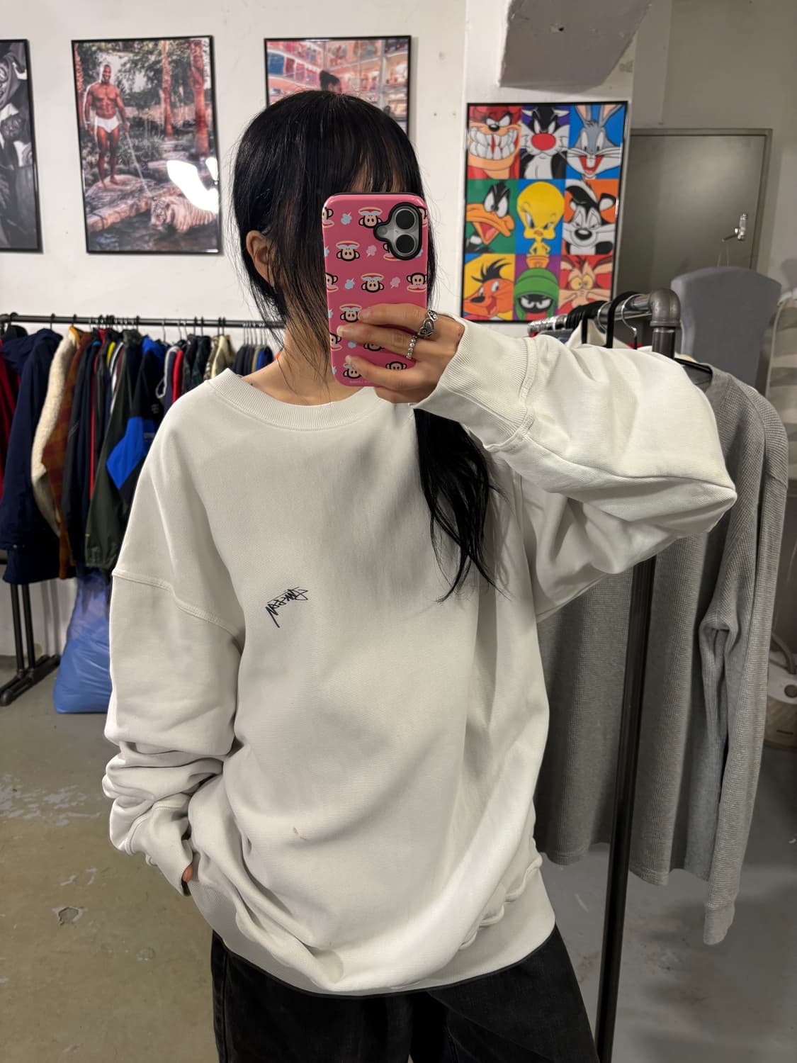 스투시 빅사이즈 맨투맨 상품이미지1