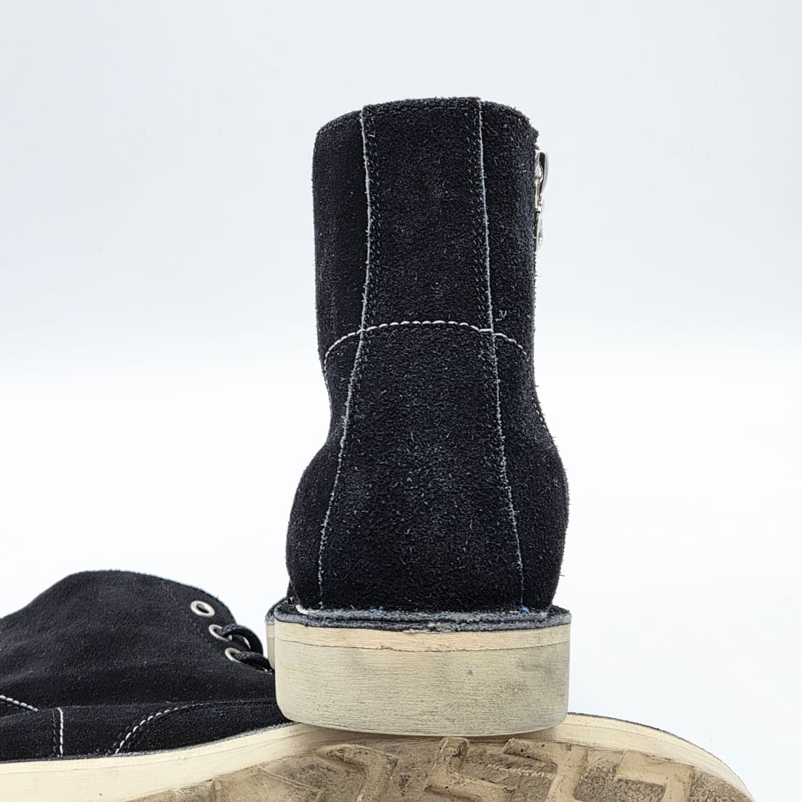 소프넷 14fw 7홀 zip up 스웨이드 워크부츠 블랙 (260) 상품이미지2