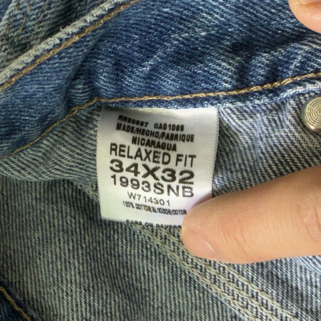 디키즈 카펜터 데님팬츠 34X32 상품이미지5