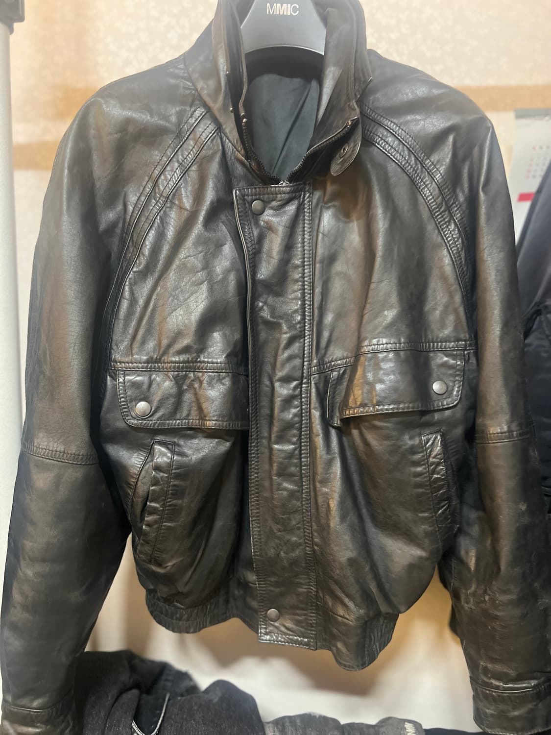 빈티지 램스킨 레더자켓 상품이미지1