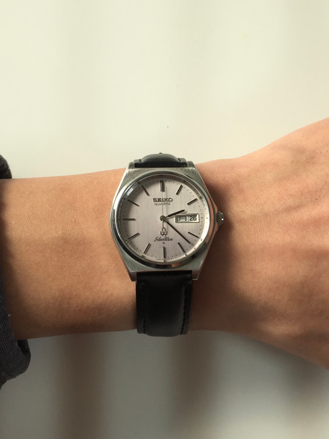 80s seiko silver wave quartz day-date 상품이미지2