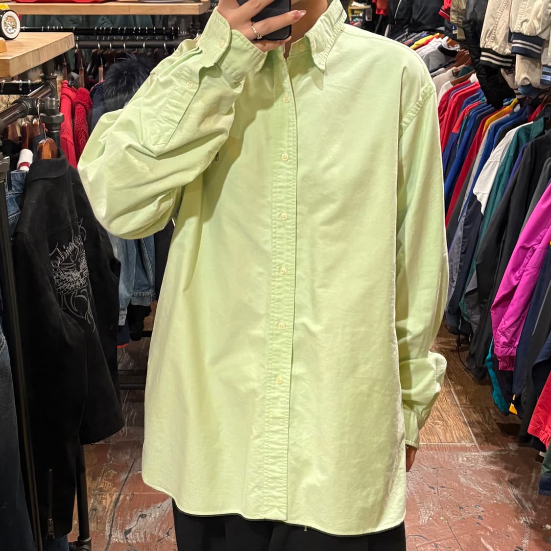 [HI] Polo 폴로 긴팔 셔츠 민트 상품이미지2