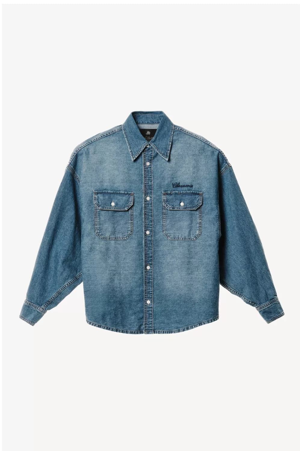 윌리 차바리아 x 자라 자수 박시핏 데님 셔츠 상품이미지1