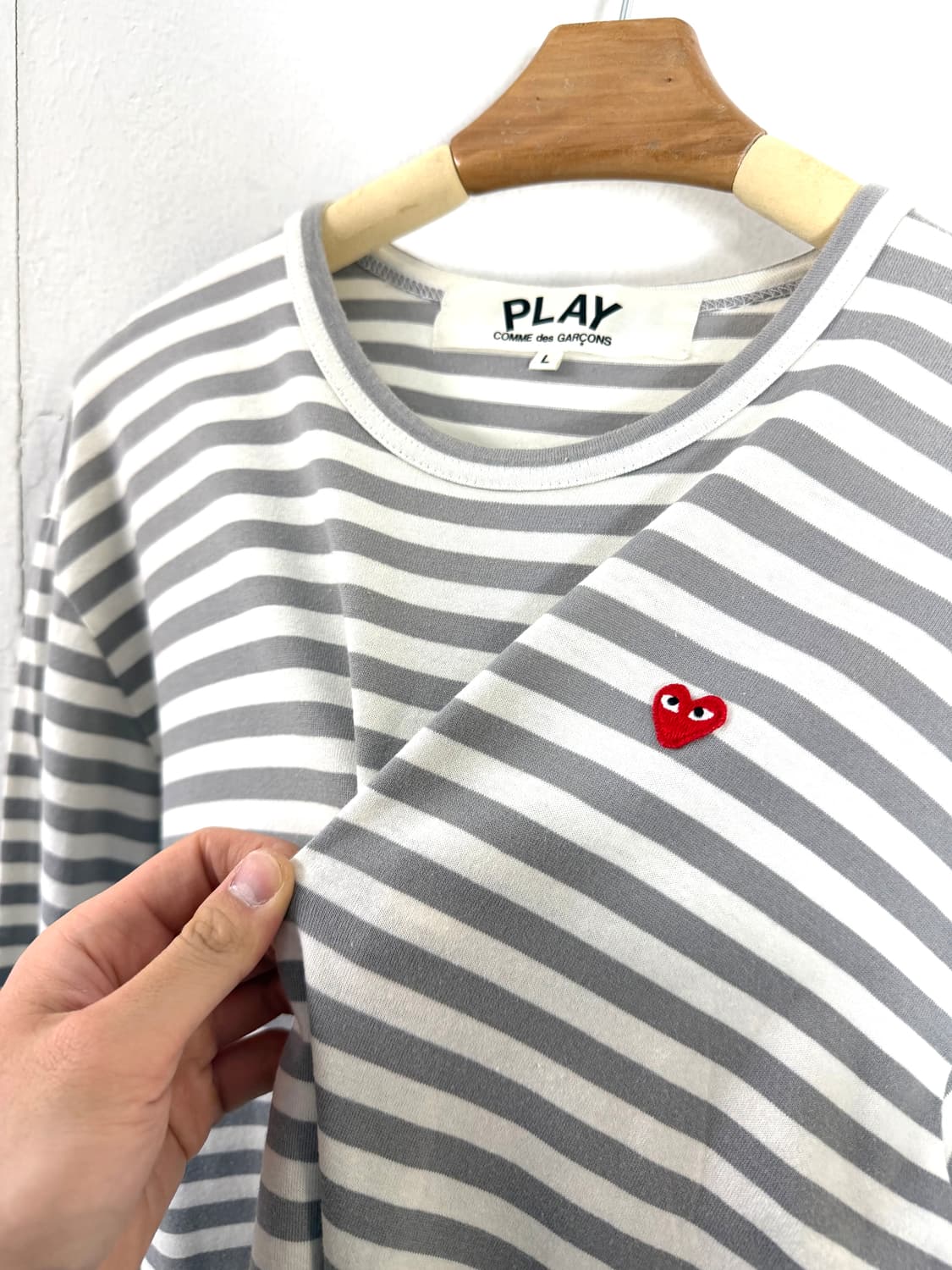 꼼데가르송 롱슬리브 보더티 긴팔티셔츠 상품이미지1