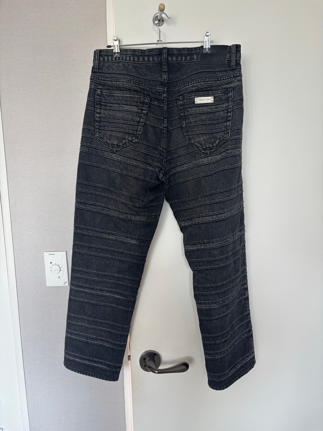 [30] 슈프림 레이어드 데님 팬츠 블랙 상품이미지2