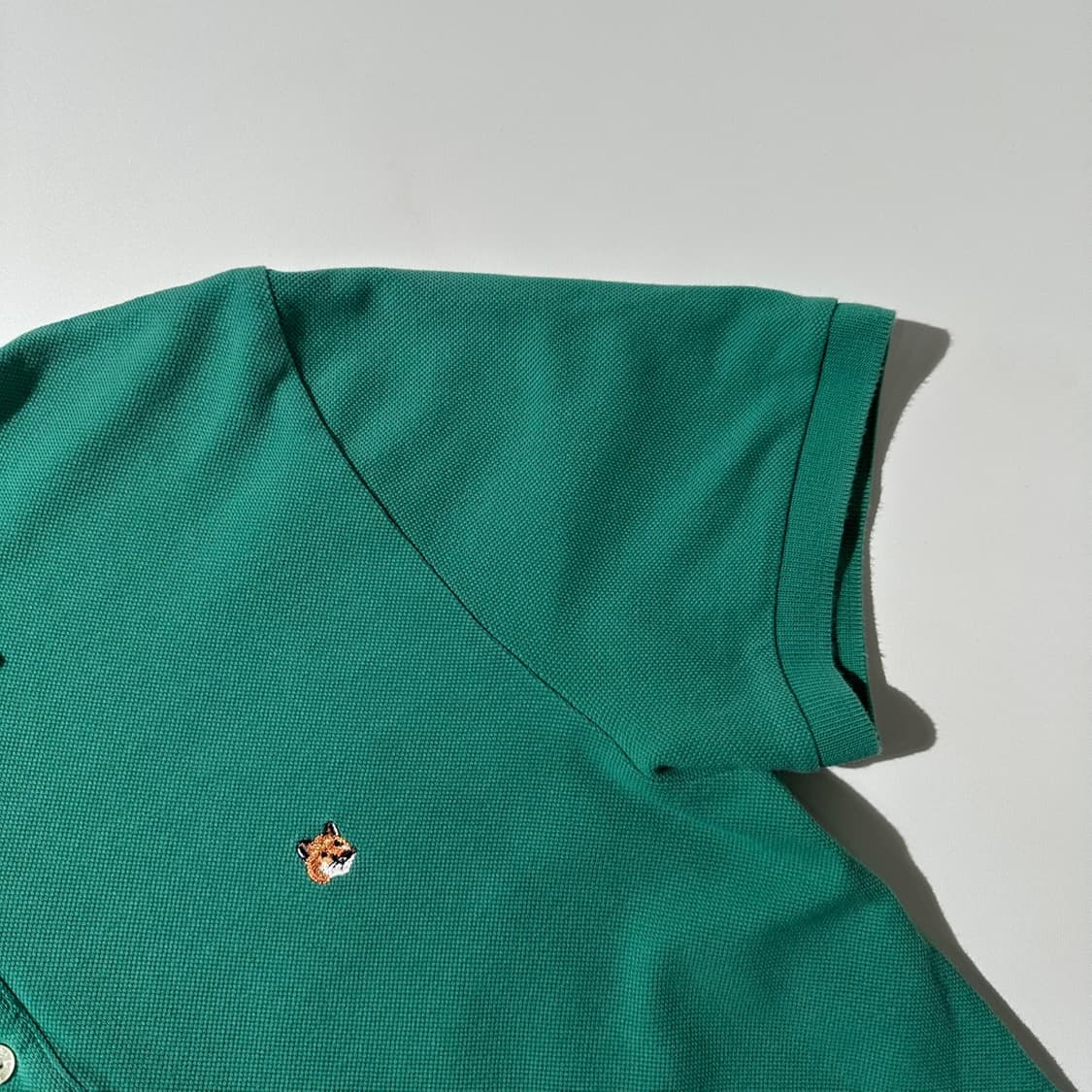 (매장판) 메종키츠네 폭스헤드 피케 카라 반팔 티셔츠 상품이미지5