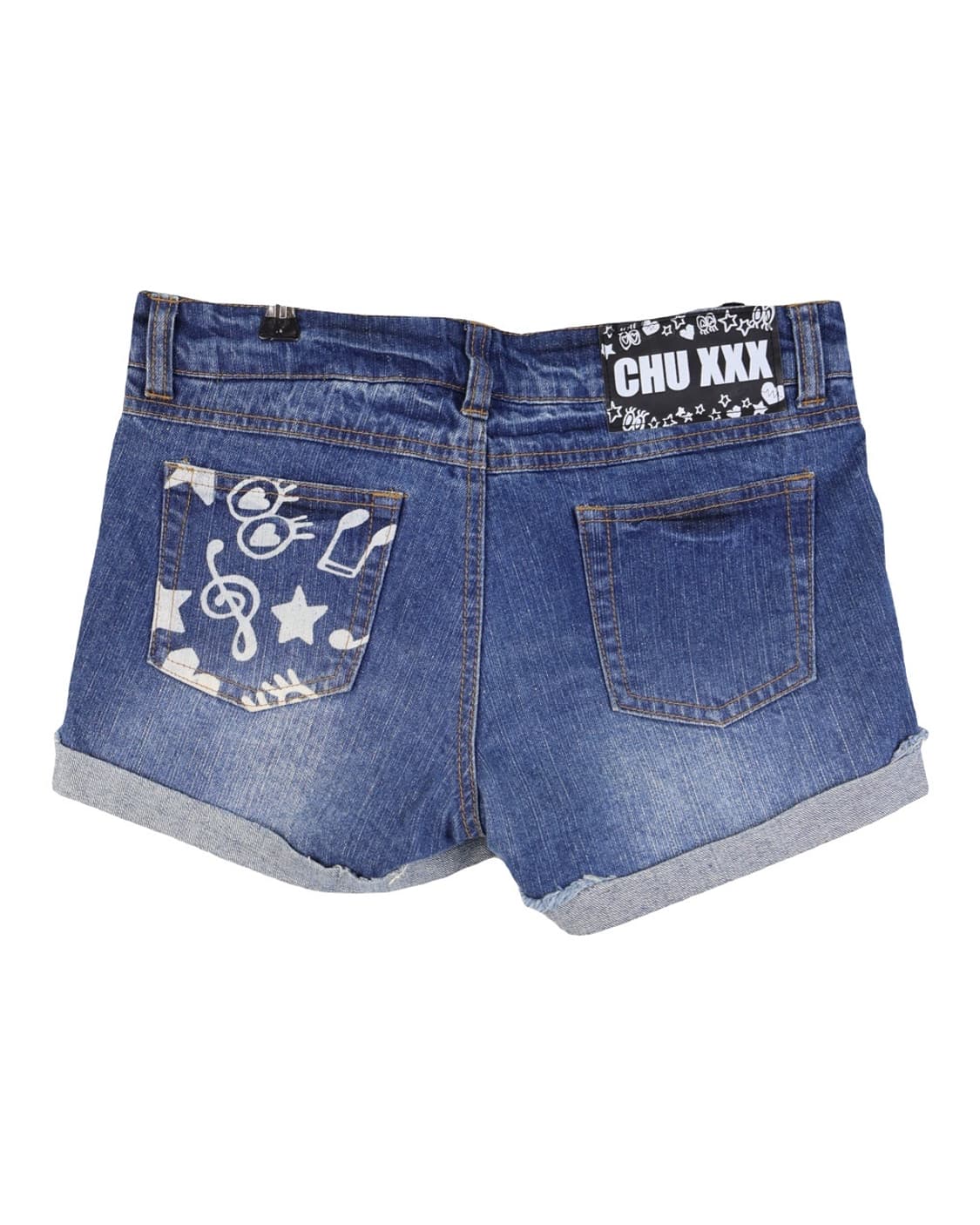Chu Xxx Kitsch Graphic Denim Shorts 상품이미지7