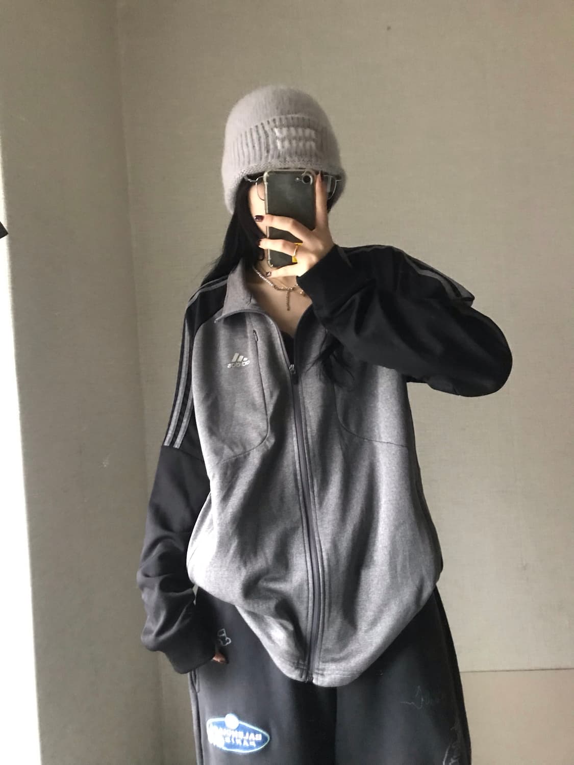 아디다스 블랙 그레이 나그랑 져지 상품이미지1