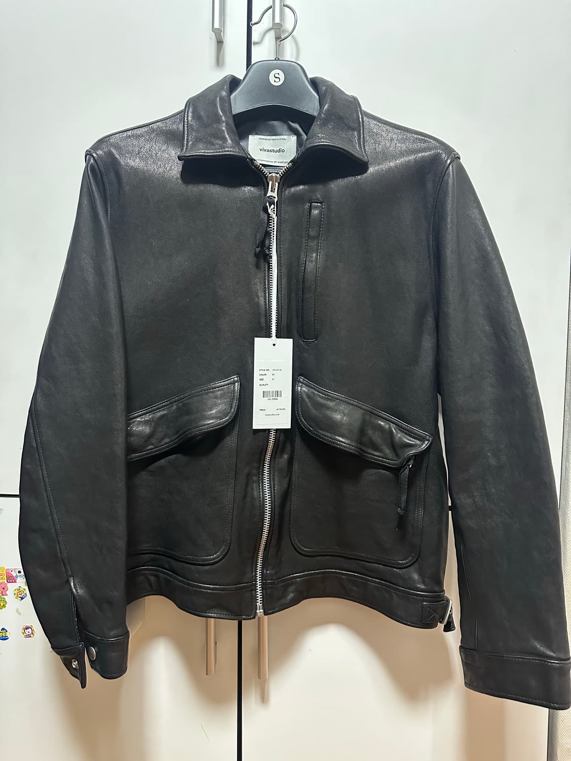 비바스튜디오 소가죽 라이더자켓 새상품 상품이미지1