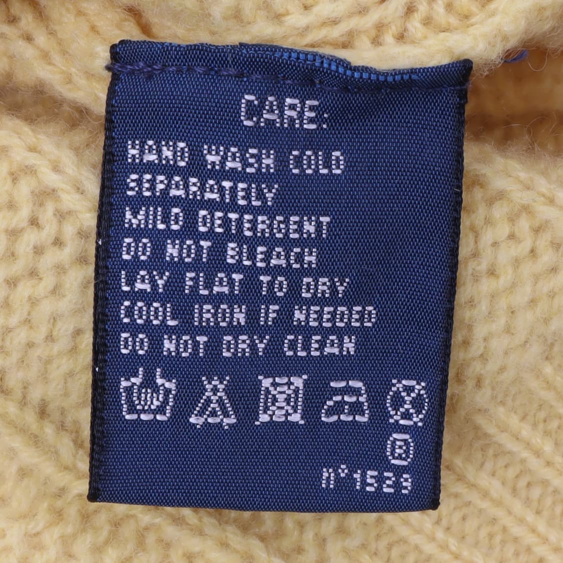 폴로 랄프로렌 옐로우 울 캐시미어 스웨이드 패치 니트 상품이미지9