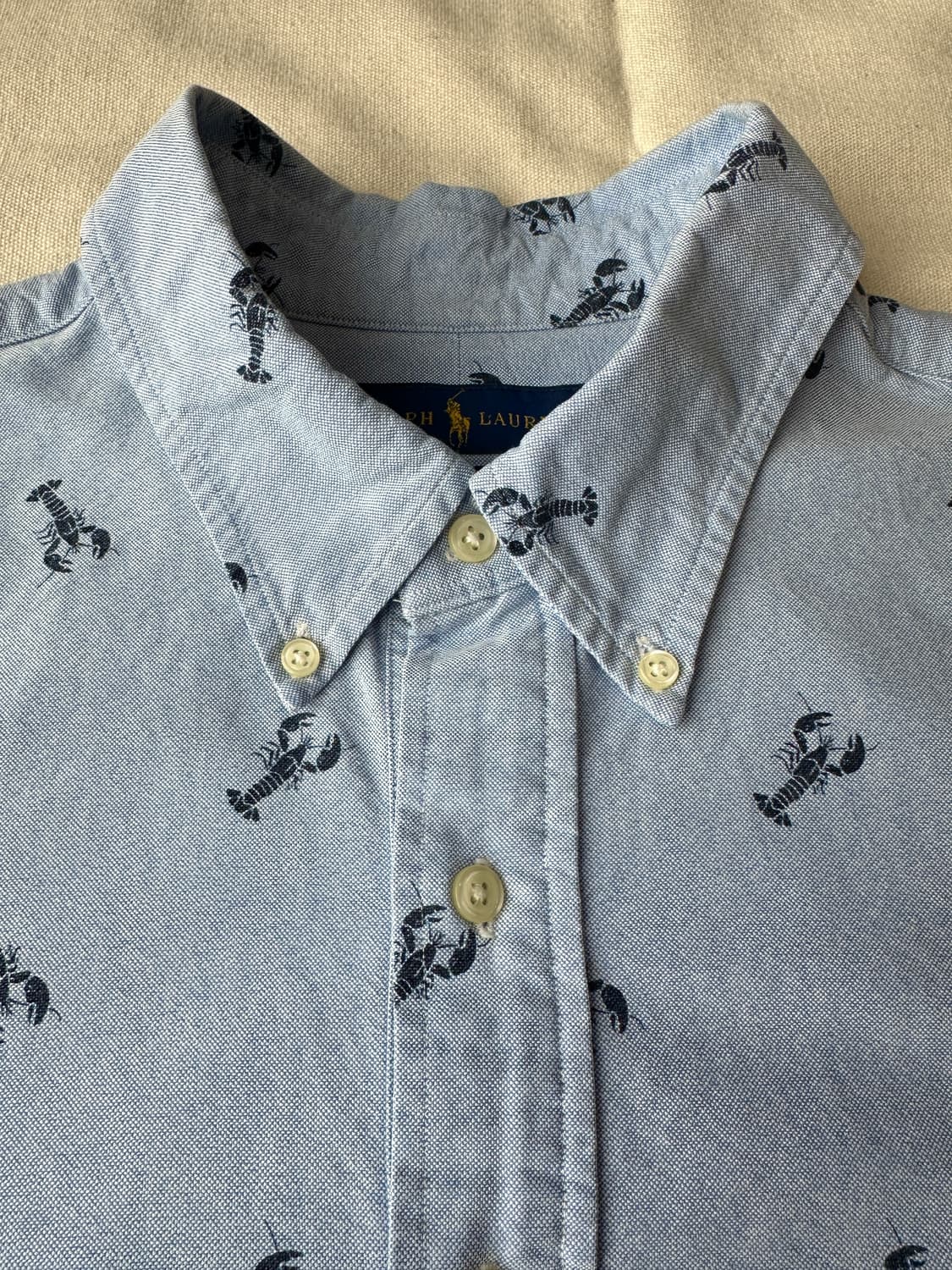 폴로 랄프로렌 랍스터 패턴 풀오버 반팔 셔츠 2XL 상품이미지2